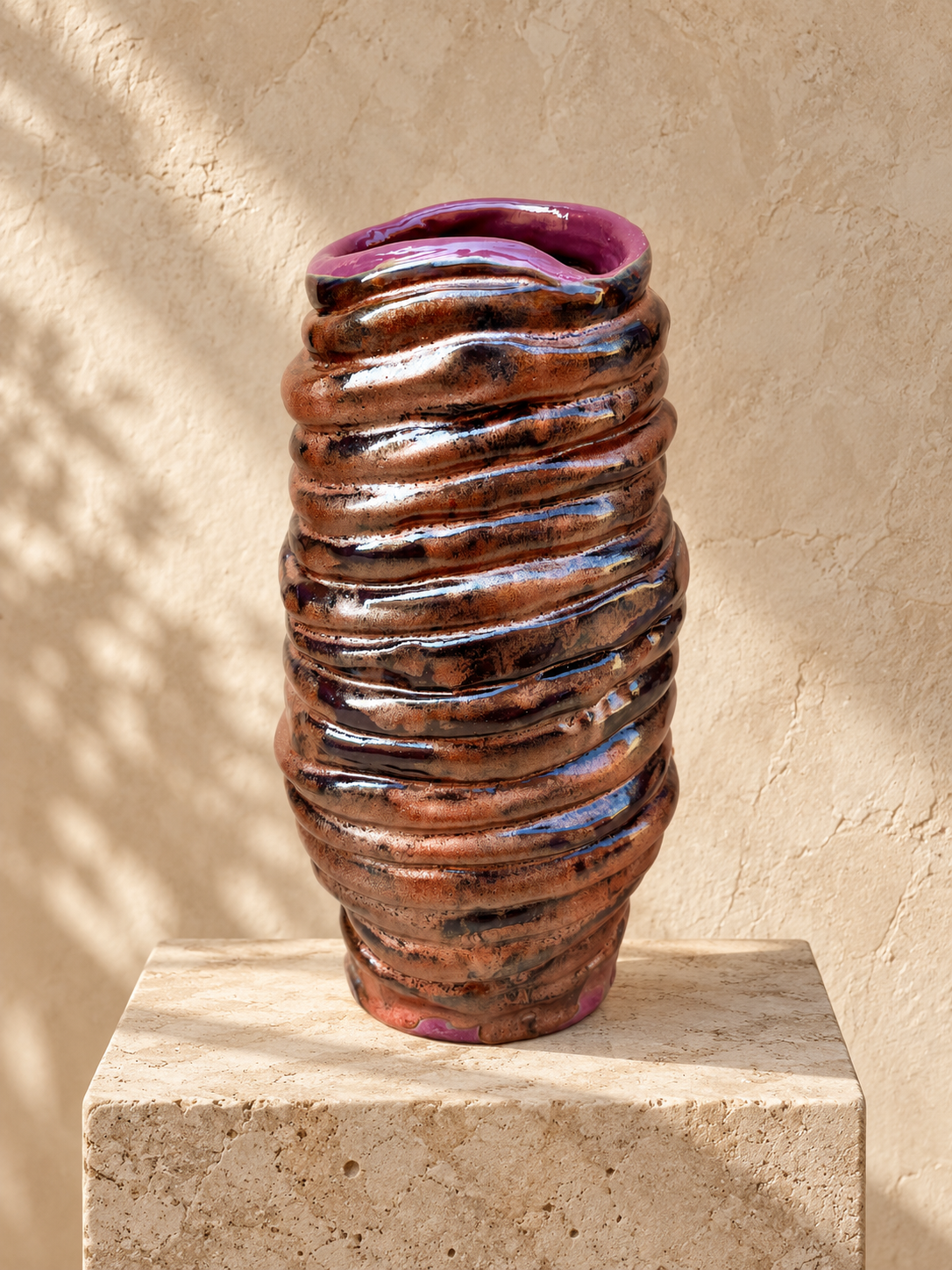 Vaso TERRA Borgogna | pezzo unico