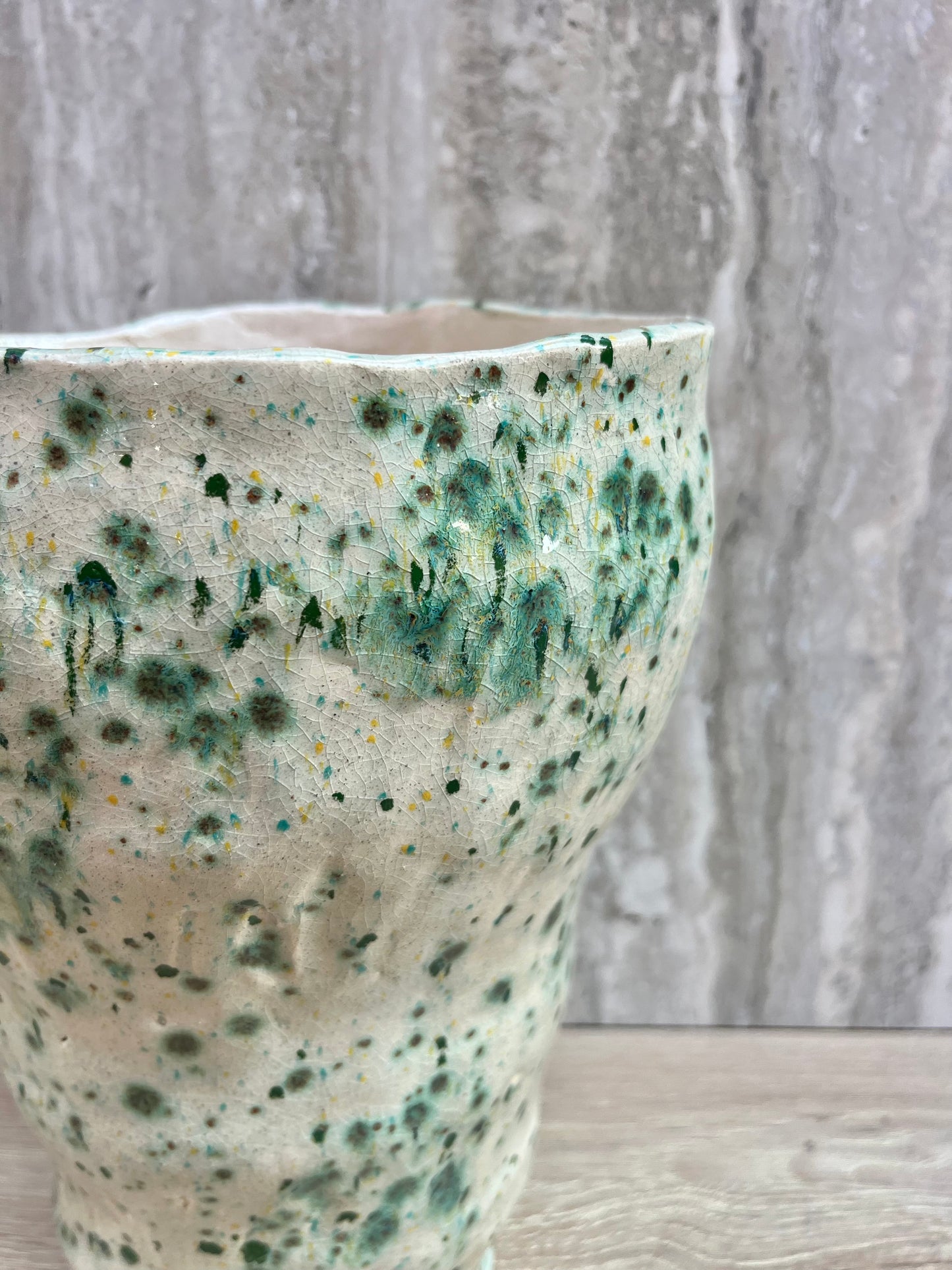 Vaso alto ELEMENTS | pezzo unico bianco