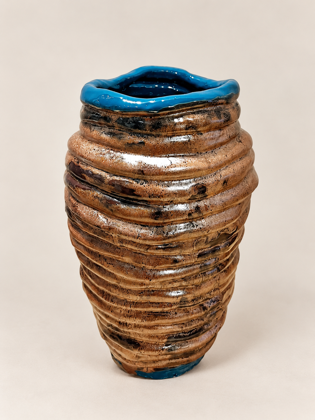 Vaso TERRA Petrolio | pezzo unico