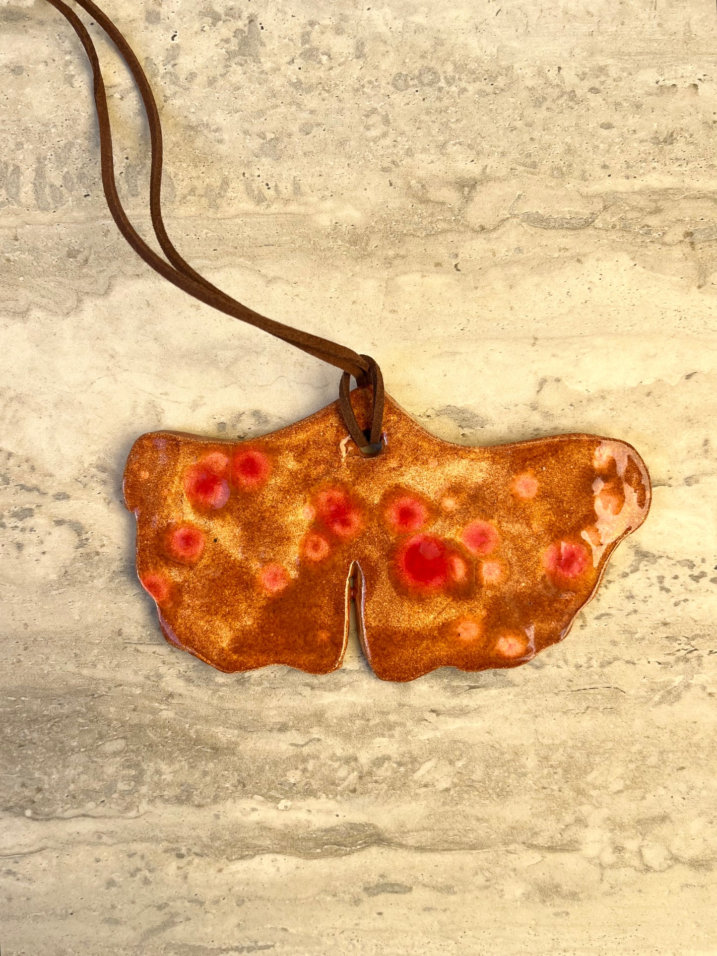 Collana con ciondolo FOGLIA di GINKGO