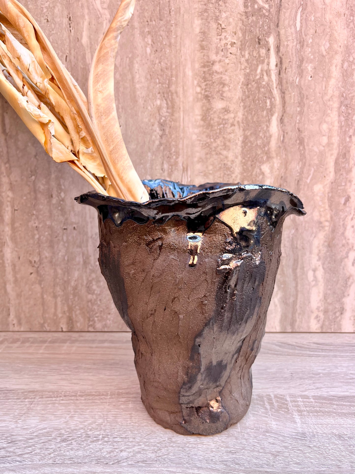 Vaso alto PAPER MOON | pezzo unico