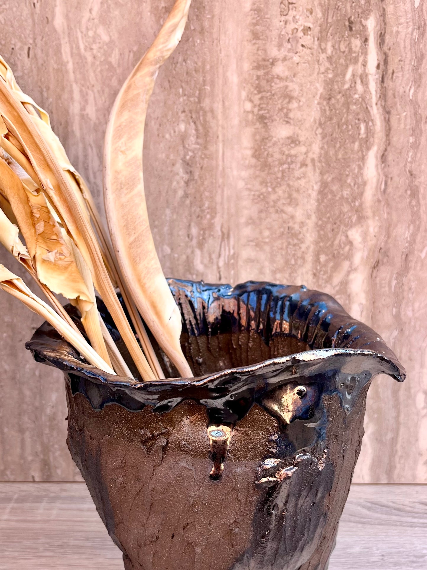 Vaso alto PAPER MOON | pezzo unico