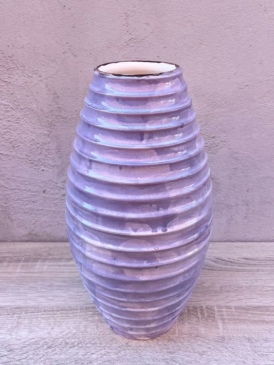 Vaso alto ARMONIA A RIGHE colore AURORA